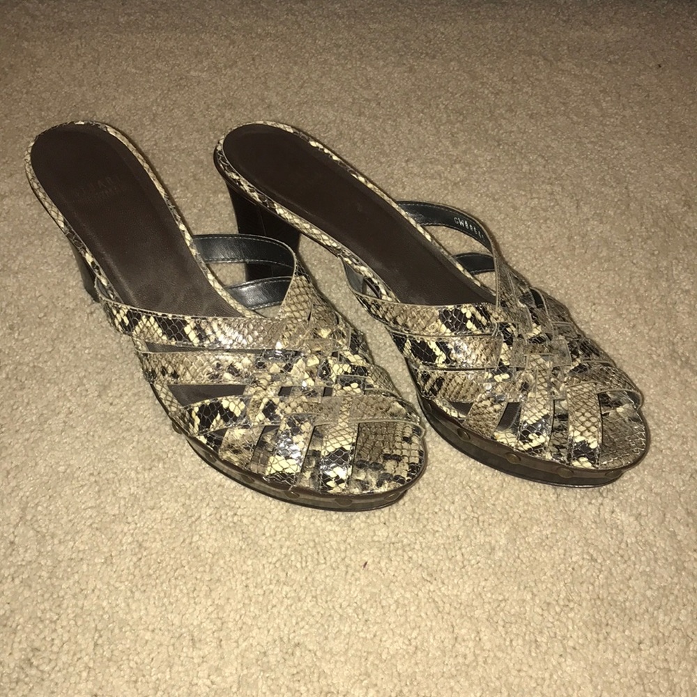 Stuart Weitzman Snake Skin Heels